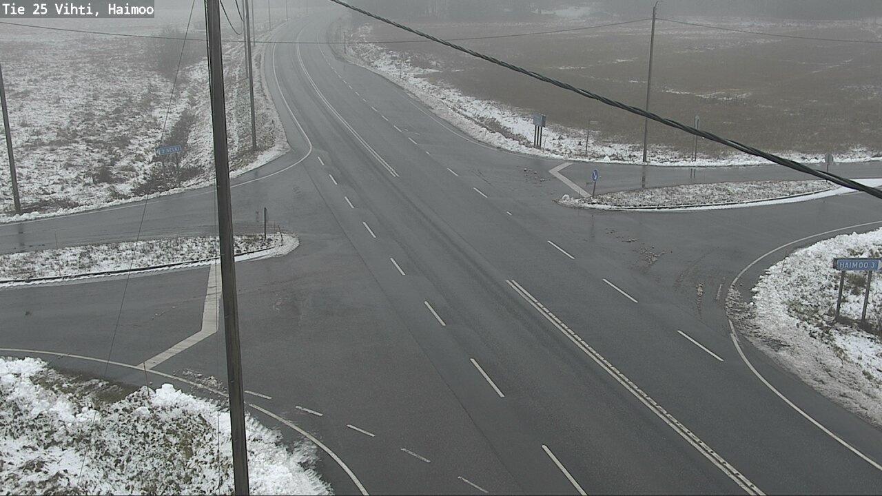 Weather Camera Image Väg 25 Vichtis, Haimoo, Vihti, Uusimaa