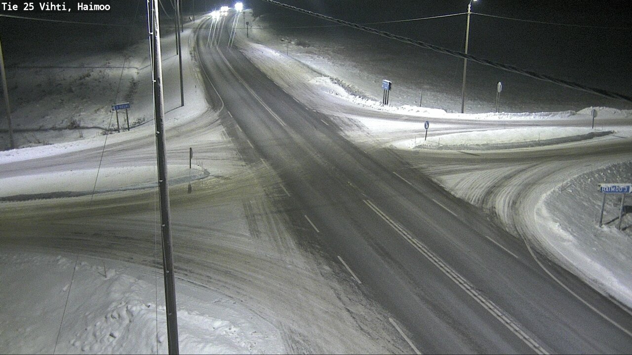Weather Camera Image Väg 25 Vichtis, Haimoo, Vihti, Uusimaa