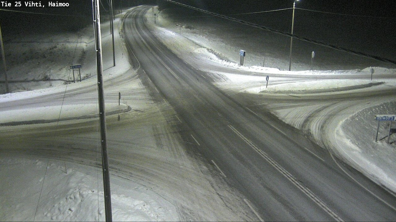 Weather Camera Image Väg 25 Vichtis, Haimoo, Vihti, Uusimaa