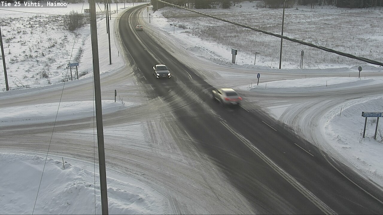 Weather Camera Image Väg 25 Vichtis, Haimoo, Vihti, Uusimaa