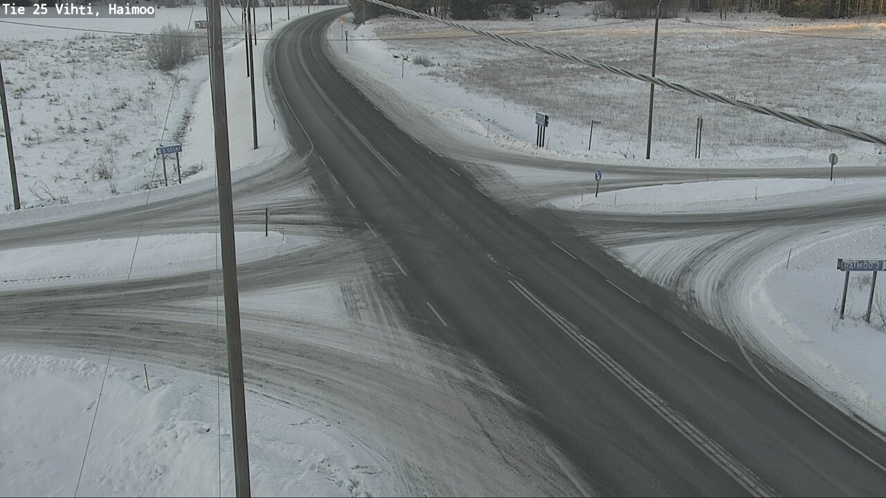 Weather Camera Image Väg 25 Vichtis, Haimoo, Vihti, Uusimaa