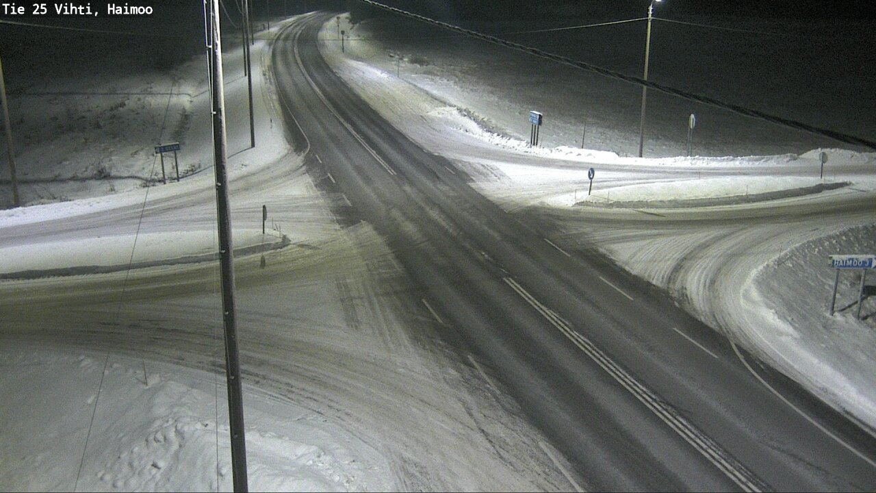 Weather Camera Image Väg 25 Vichtis, Haimoo, Vihti, Uusimaa