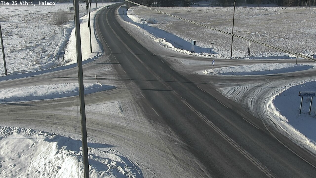 Weather Camera Image Väg 25 Vichtis, Haimoo, Vihti, Uusimaa