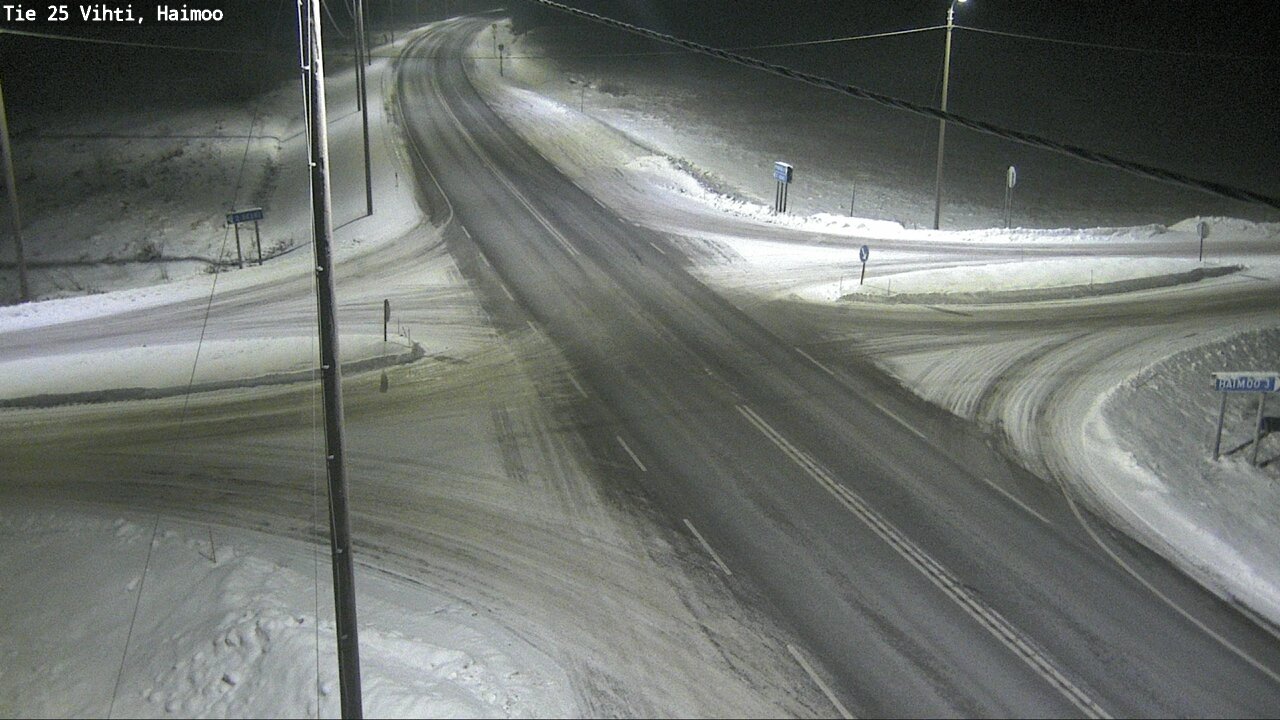 Weather Camera Image Väg 25 Vichtis, Haimoo, Vihti, Uusimaa
