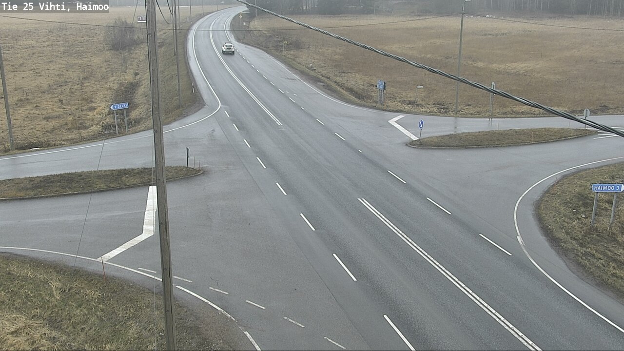 Weather Camera Image Väg 25 Vichtis, Haimoo, Vihti, Uusimaa