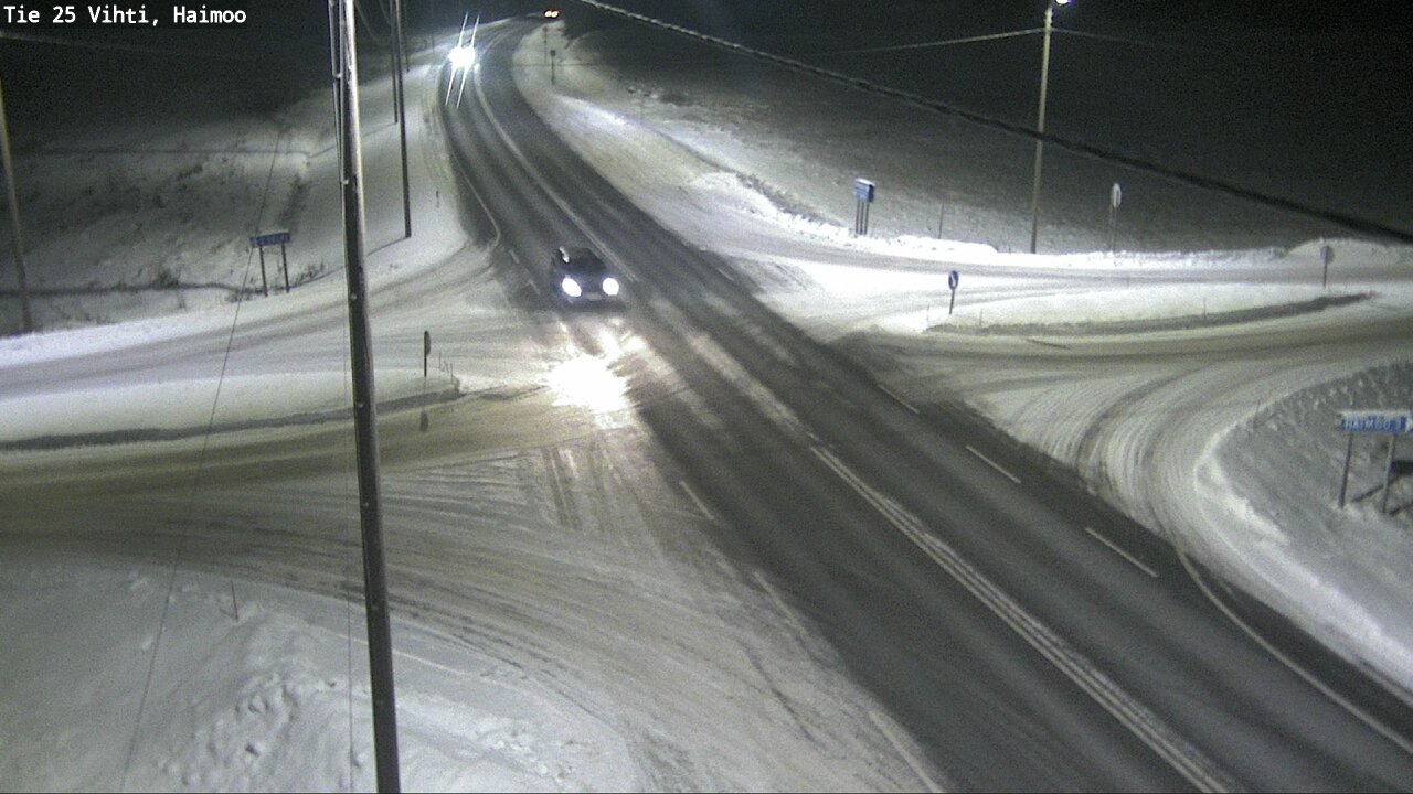 Weather Camera Image Väg 25 Vichtis, Haimoo, Vihti, Uusimaa