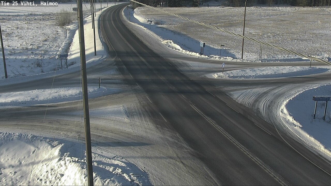 Weather Camera Image Väg 25 Vichtis, Haimoo, Vihti, Uusimaa