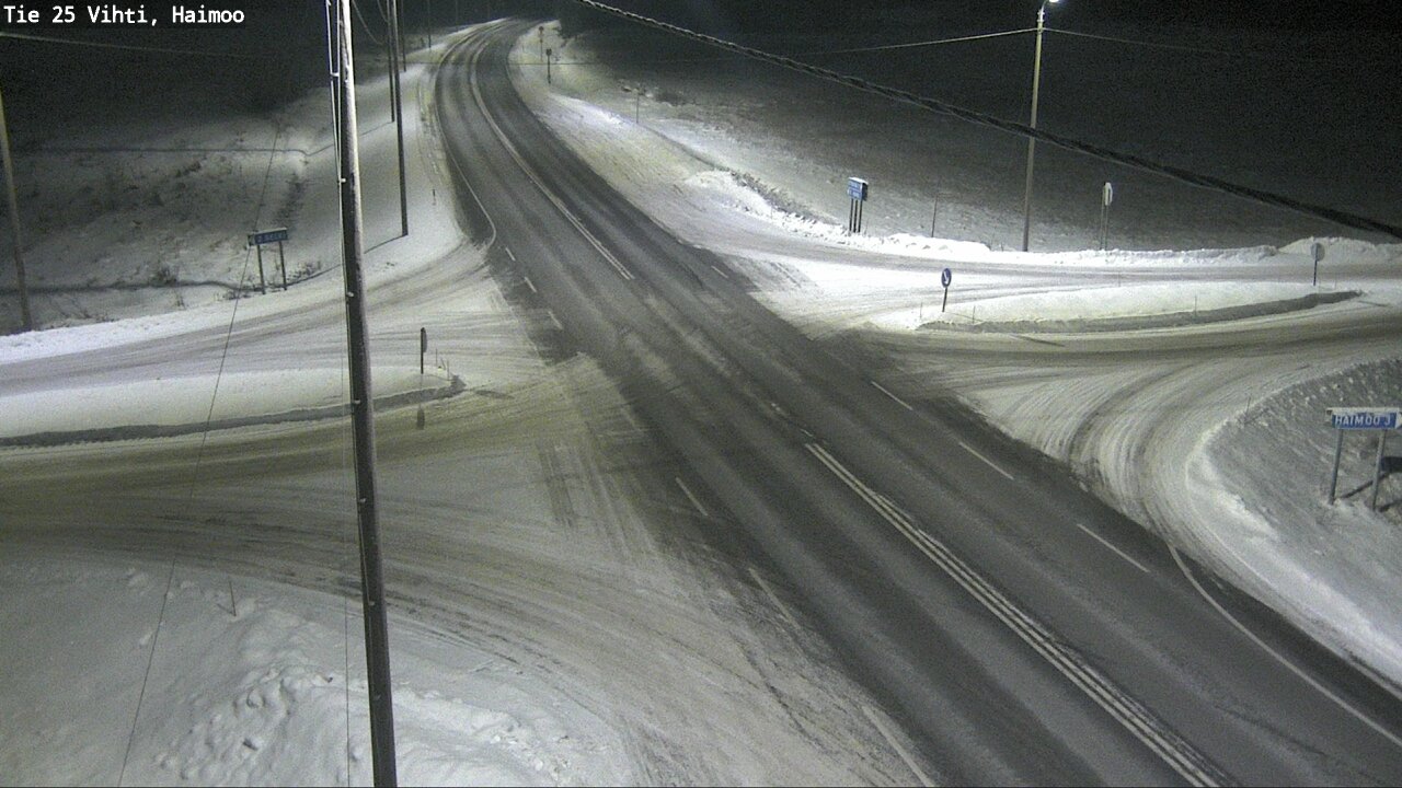 Weather Camera Image Väg 25 Vichtis, Haimoo, Vihti, Uusimaa