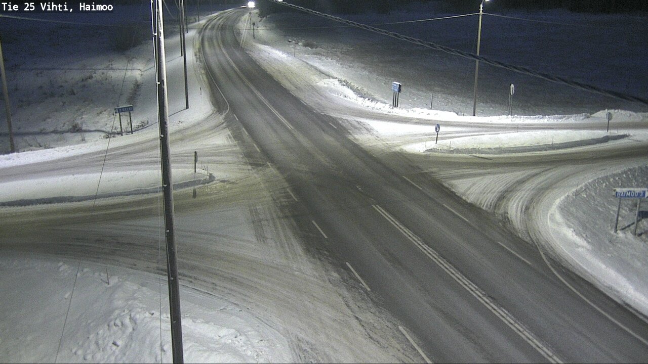 Weather Camera Image Väg 25 Vichtis, Haimoo, Vihti, Uusimaa
