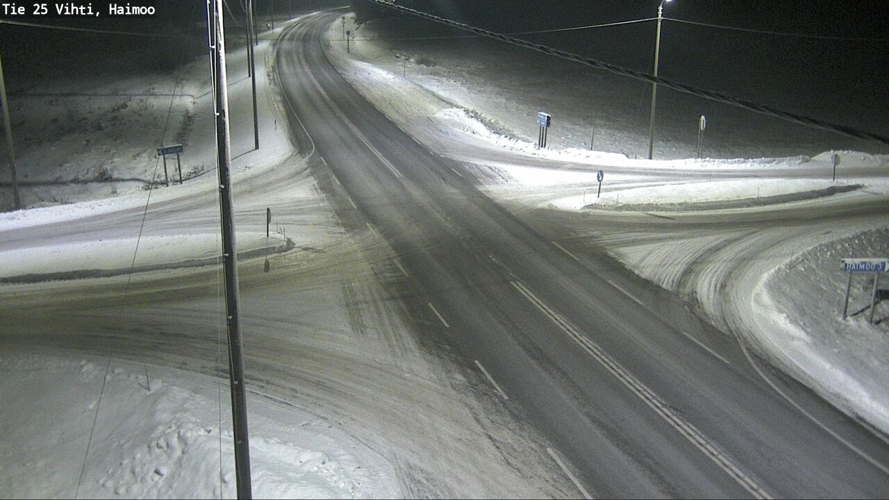 Weather Camera Image Väg 25 Vichtis, Haimoo, Vihti, Uusimaa