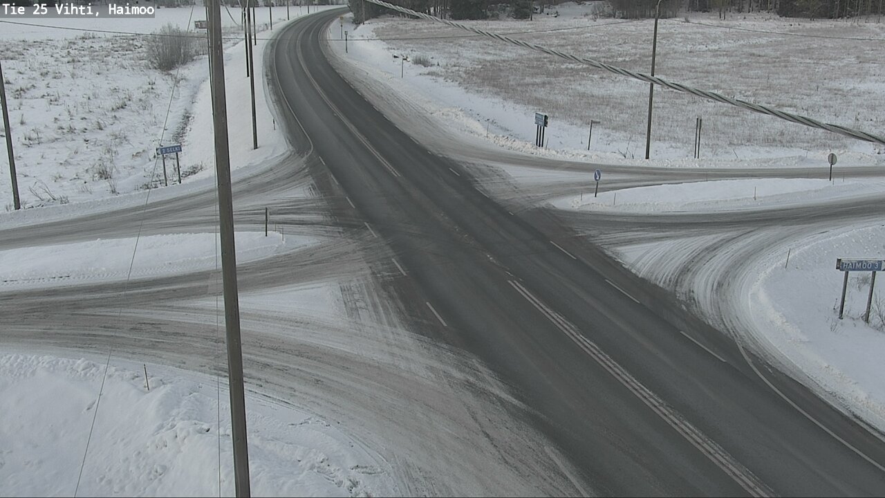 Weather Camera Image Väg 25 Vichtis, Haimoo, Vihti, Uusimaa