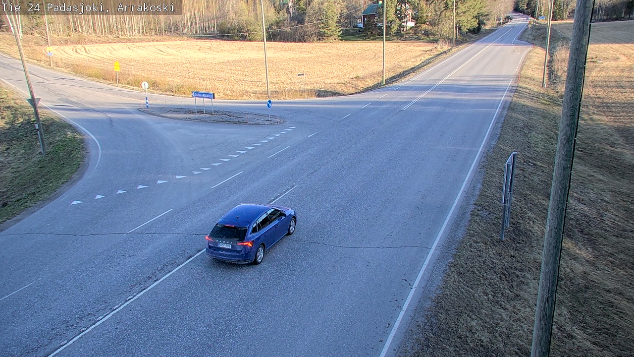 Weather Camera Image Väg 24 Padasjoki, Arrakoski, Padasjoki, Päijät-Häme