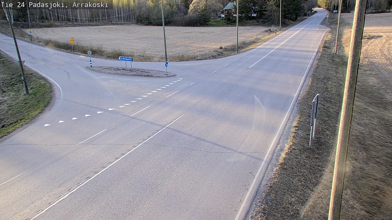Weather Camera Image Väg 24 Padasjoki, Arrakoski, Padasjoki, Päijät-Häme