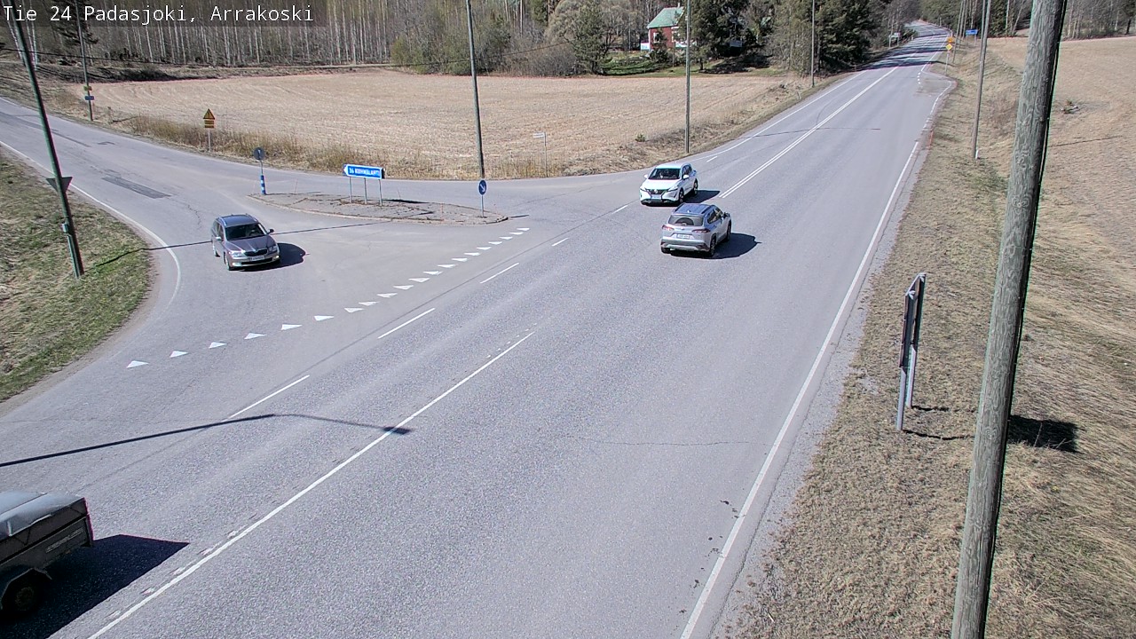 Weather Camera Image Väg 24 Padasjoki, Arrakoski, Padasjoki, Päijät-Häme