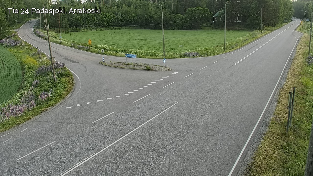 Weather Camera Image Road 24 Padasjoki, Arrakoski, Padasjoki, Päijät-Häme