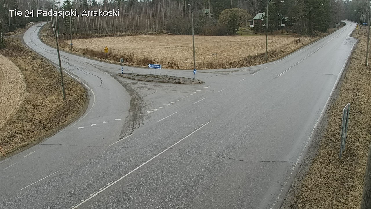 Weather Camera Image Väg 24 Padasjoki, Arrakoski, Padasjoki, Päijät-Häme
