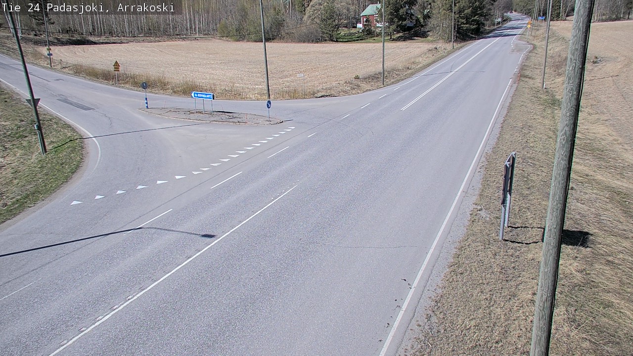 Weather Camera Image Väg 24 Padasjoki, Arrakoski, Padasjoki, Päijät-Häme