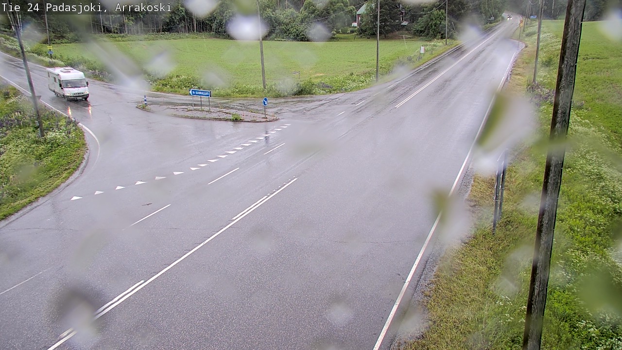 Weather Camera Image Väg 24 Padasjoki, Arrakoski, Padasjoki, Päijät-Häme