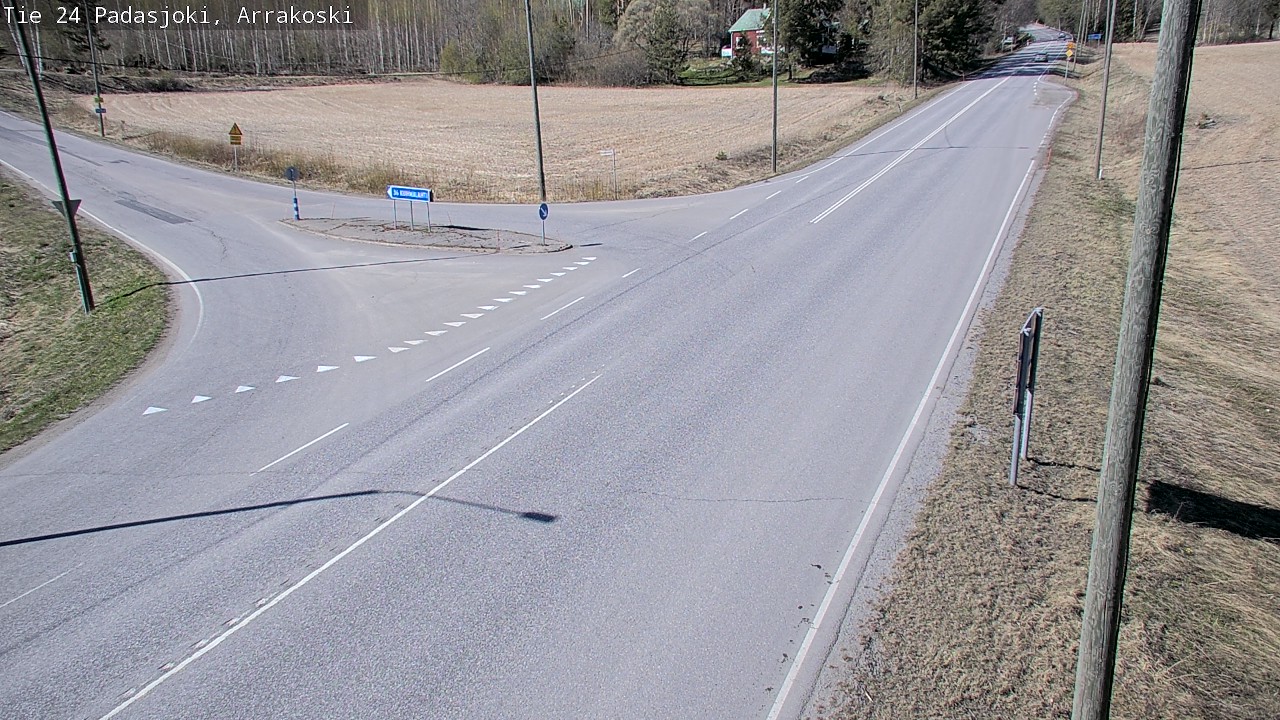 Weather Camera Image Väg 24 Padasjoki, Arrakoski, Padasjoki, Päijät-Häme
