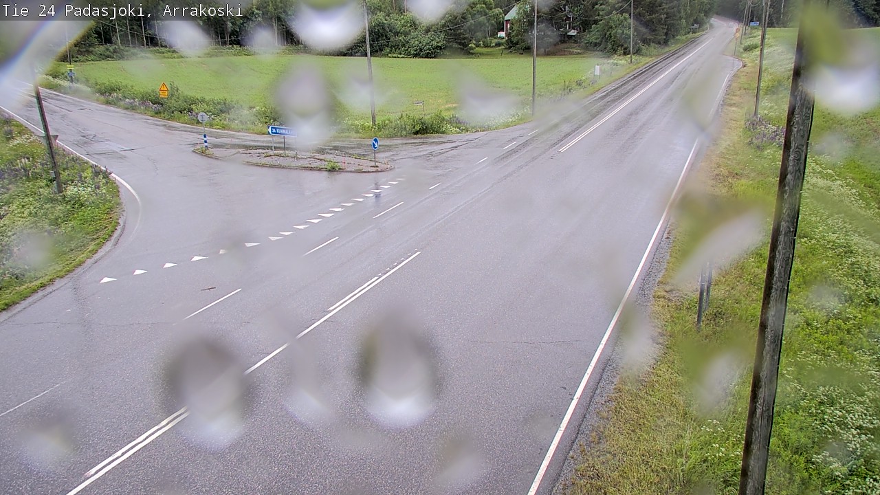 Weather Camera Image Väg 24 Padasjoki, Arrakoski, Padasjoki, Päijät-Häme