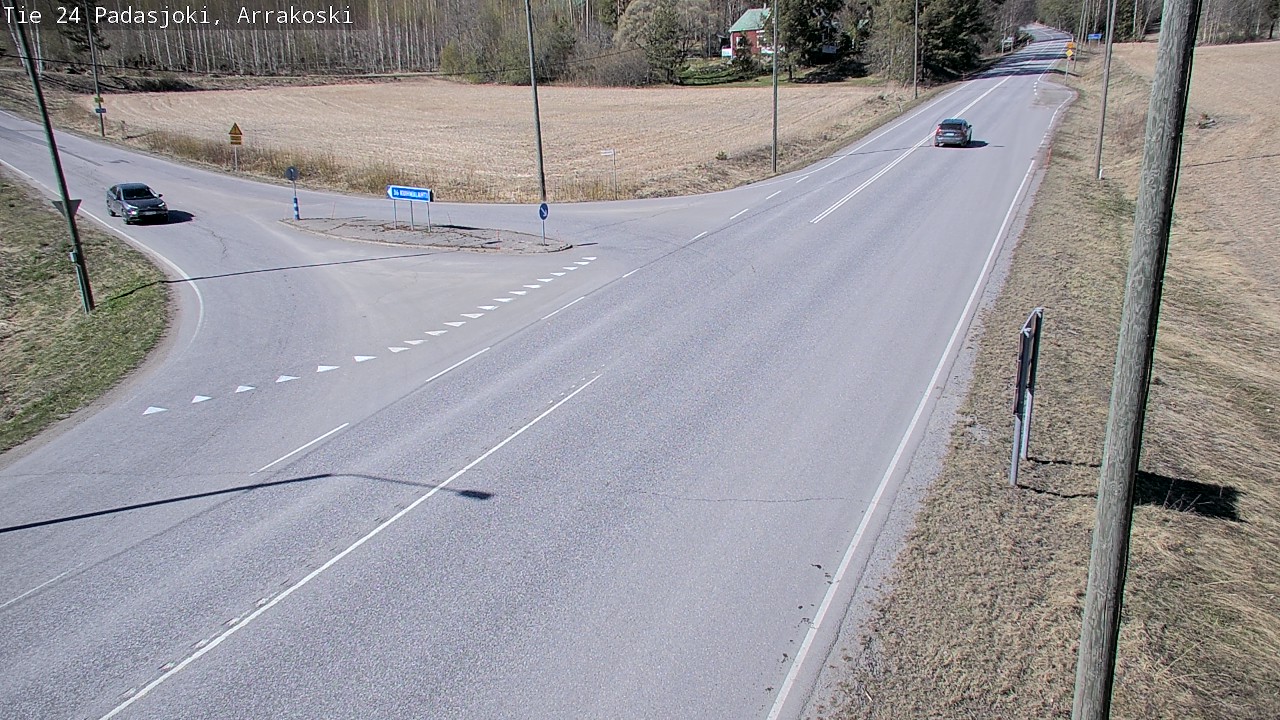 Weather Camera Image Väg 24 Padasjoki, Arrakoski, Padasjoki, Päijät-Häme