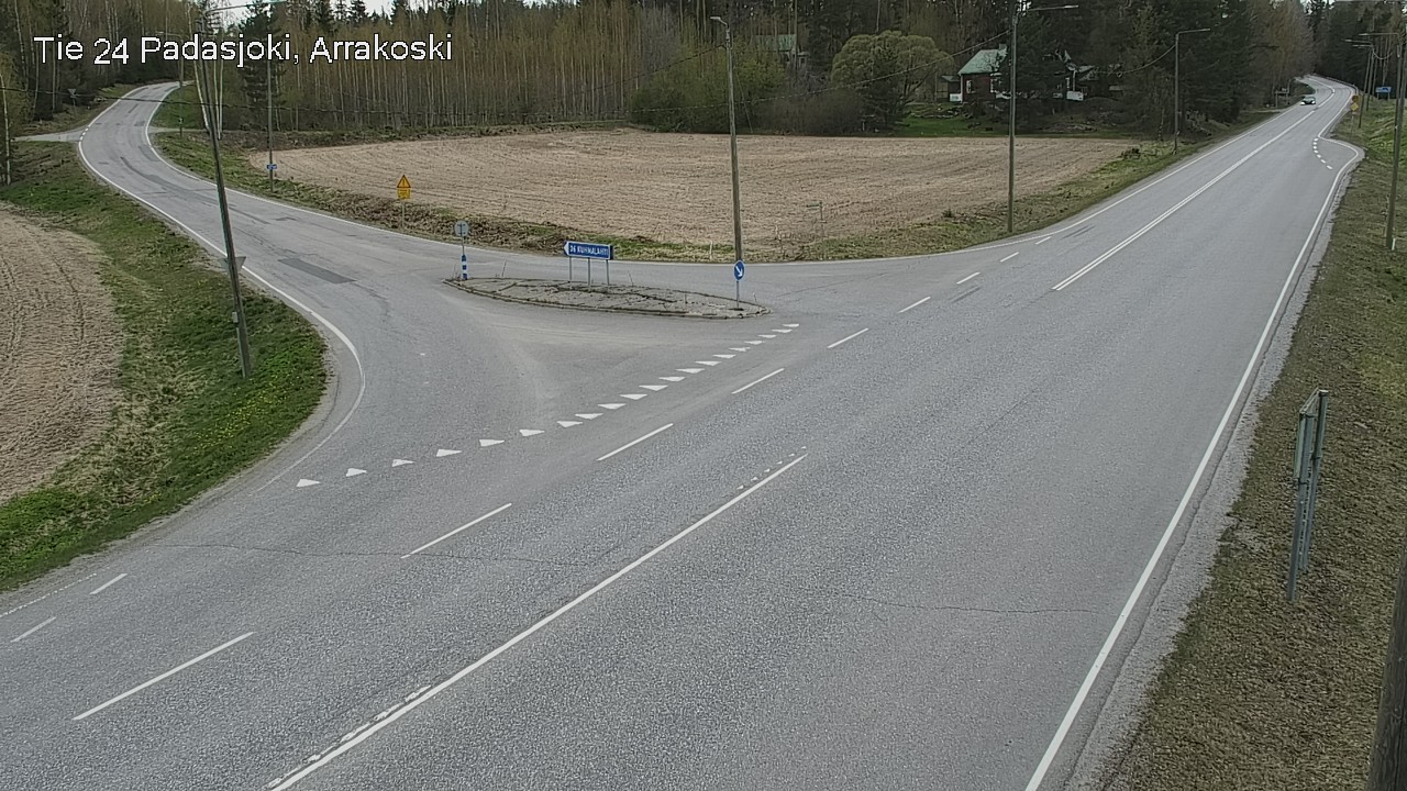Weather Camera Image Väg 24 Padasjoki, Arrakoski, Padasjoki, Päijät-Häme