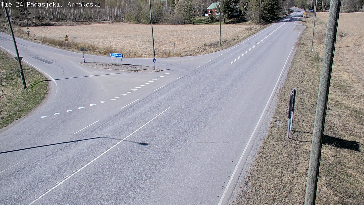 Weather Camera Image Väg 24 Padasjoki, Arrakoski, Padasjoki, Päijät-Häme