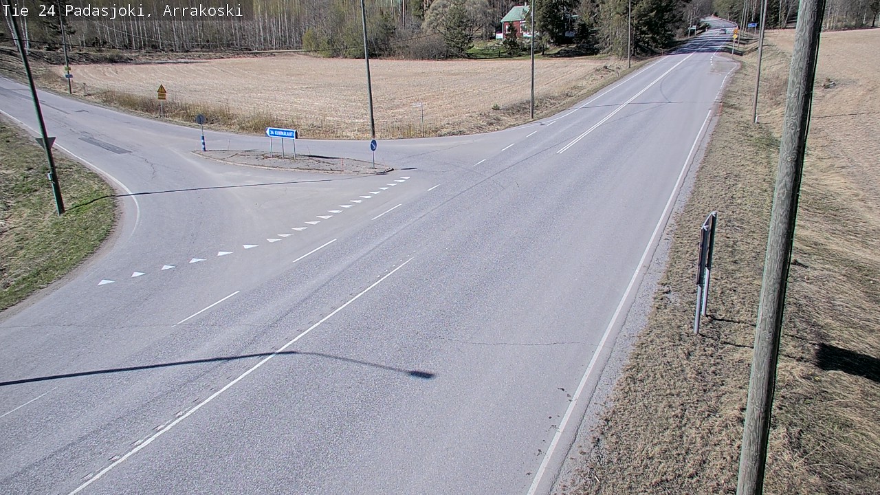 Weather Camera Image Väg 24 Padasjoki, Arrakoski, Padasjoki, Päijät-Häme