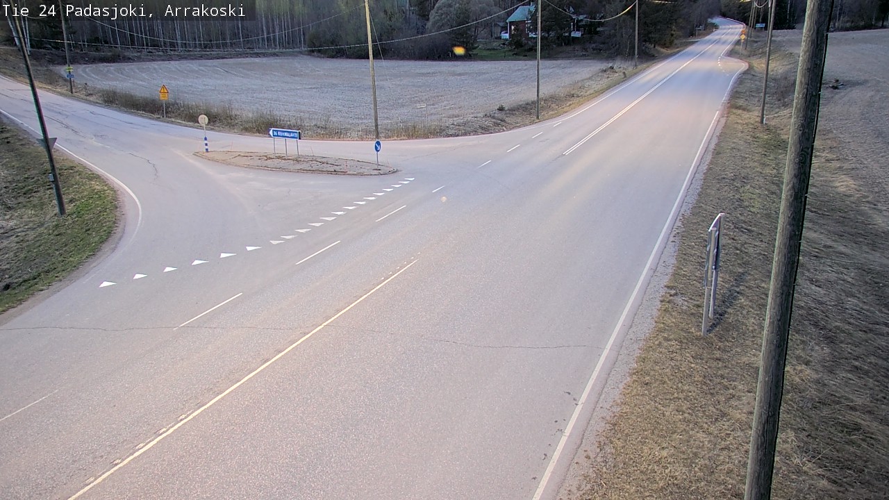 Weather Camera Image Väg 24 Padasjoki, Arrakoski, Padasjoki, Päijät-Häme
