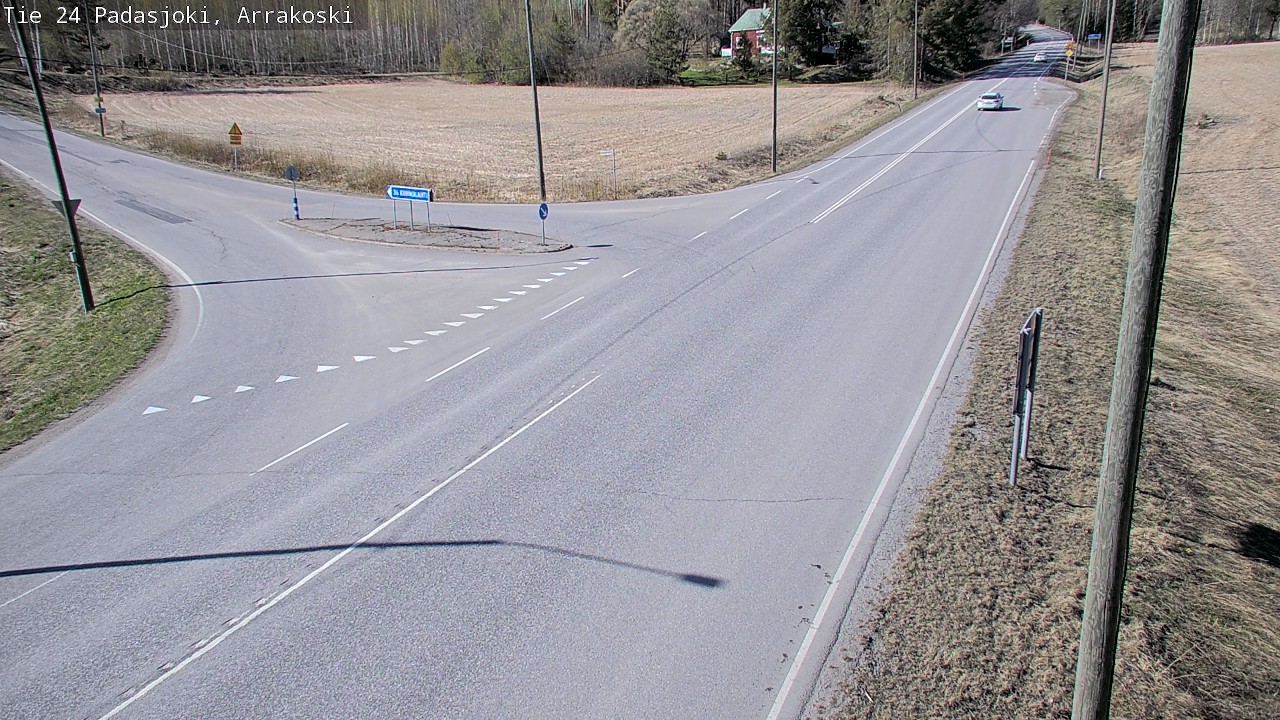 Weather Camera Image Väg 24 Padasjoki, Arrakoski, Padasjoki, Päijät-Häme
