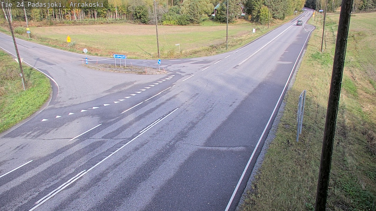 Weather Camera Image Väg 24 Padasjoki, Arrakoski, Padasjoki, Päijät-Häme
