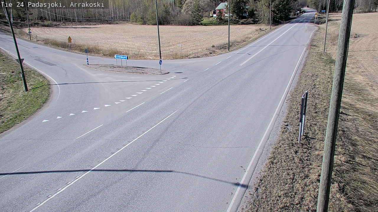 Weather Camera Image Väg 24 Padasjoki, Arrakoski, Padasjoki, Päijät-Häme