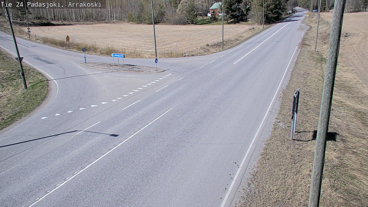 Weather Camera Image Väg 24 Padasjoki, Arrakoski, Padasjoki, Päijät-Häme