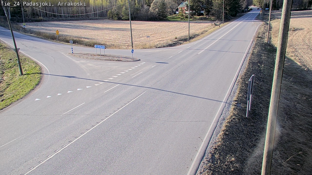 Weather Camera Image Väg 24 Padasjoki, Arrakoski, Padasjoki, Päijät-Häme