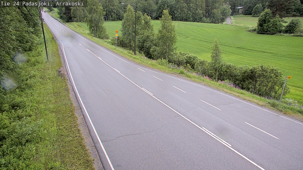 Weather Camera Image Väg 24 Padasjoki, Arrakoski, Padasjoki, Päijät-Häme