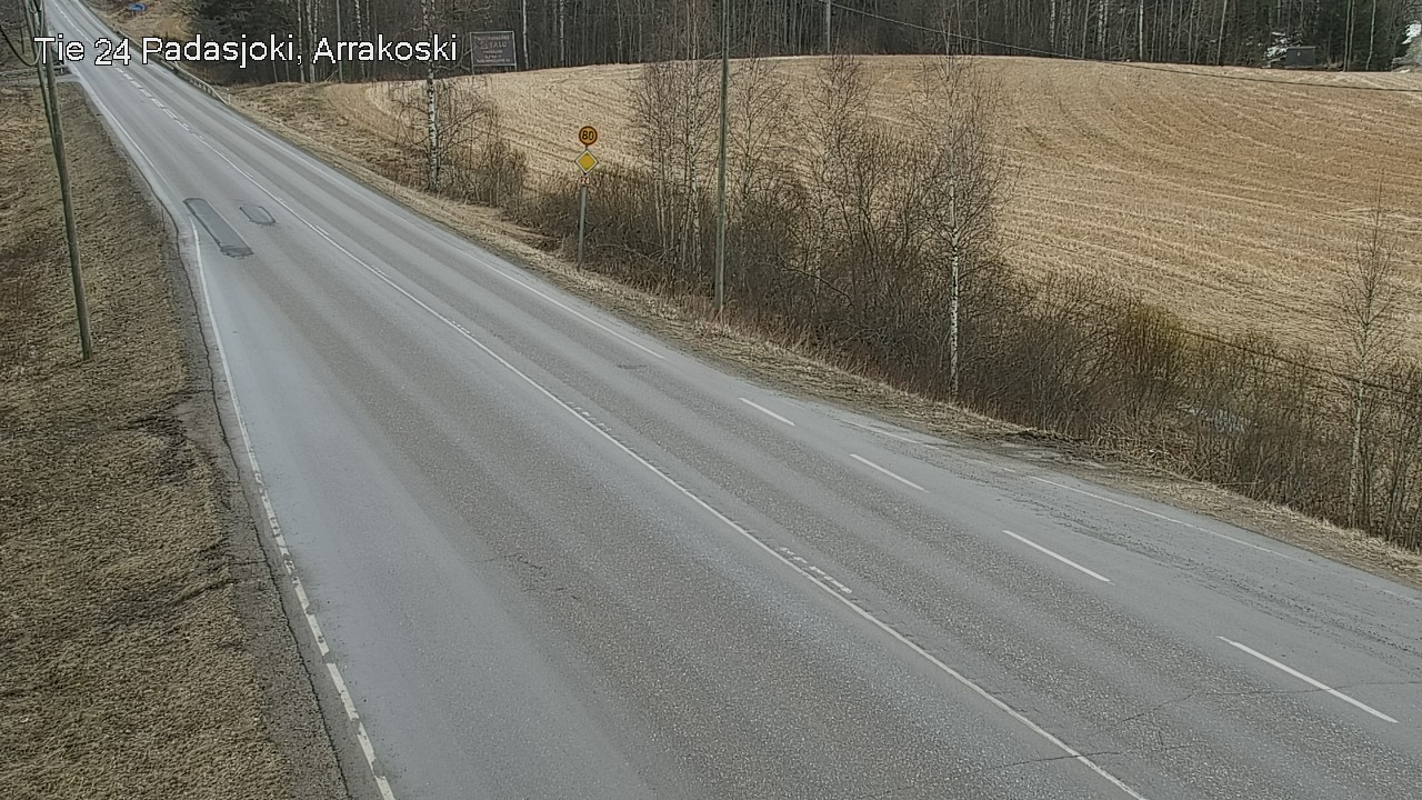 Weather Camera Image Väg 24 Padasjoki, Arrakoski, Padasjoki, Päijät-Häme