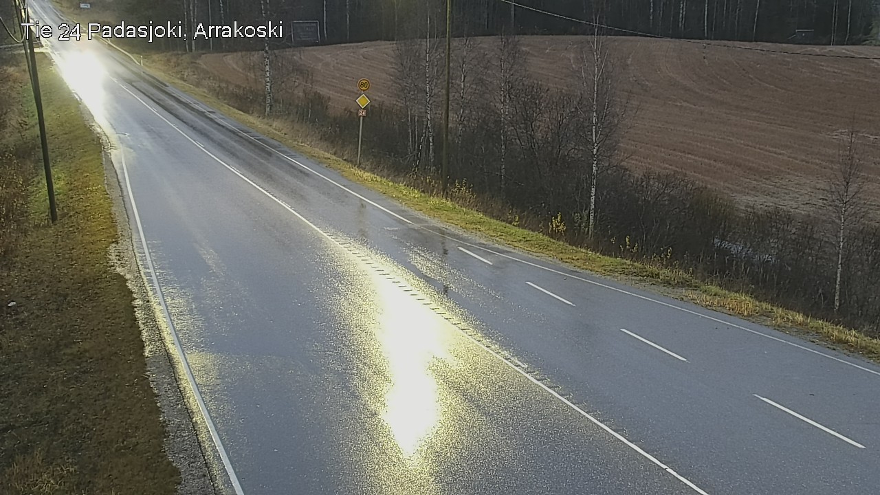 Weather Camera Image Väg 24 Padasjoki, Arrakoski, Padasjoki, Päijät-Häme