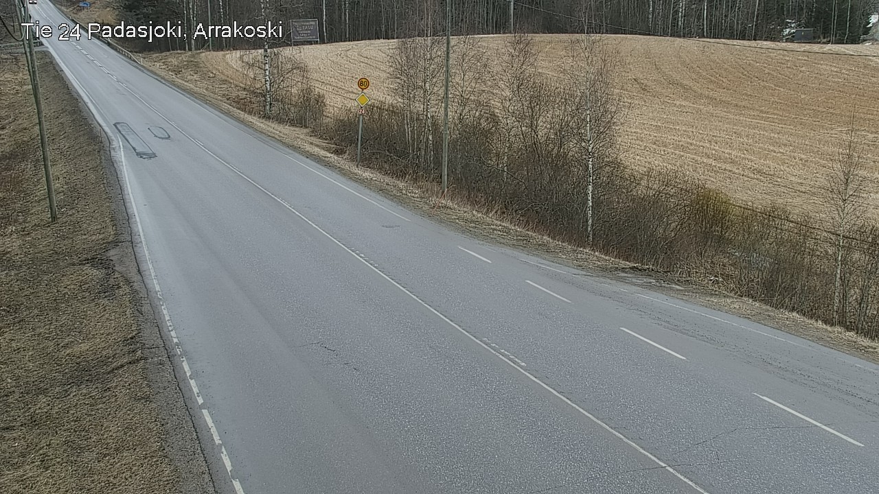 Weather Camera Image Väg 24 Padasjoki, Arrakoski, Padasjoki, Päijät-Häme
