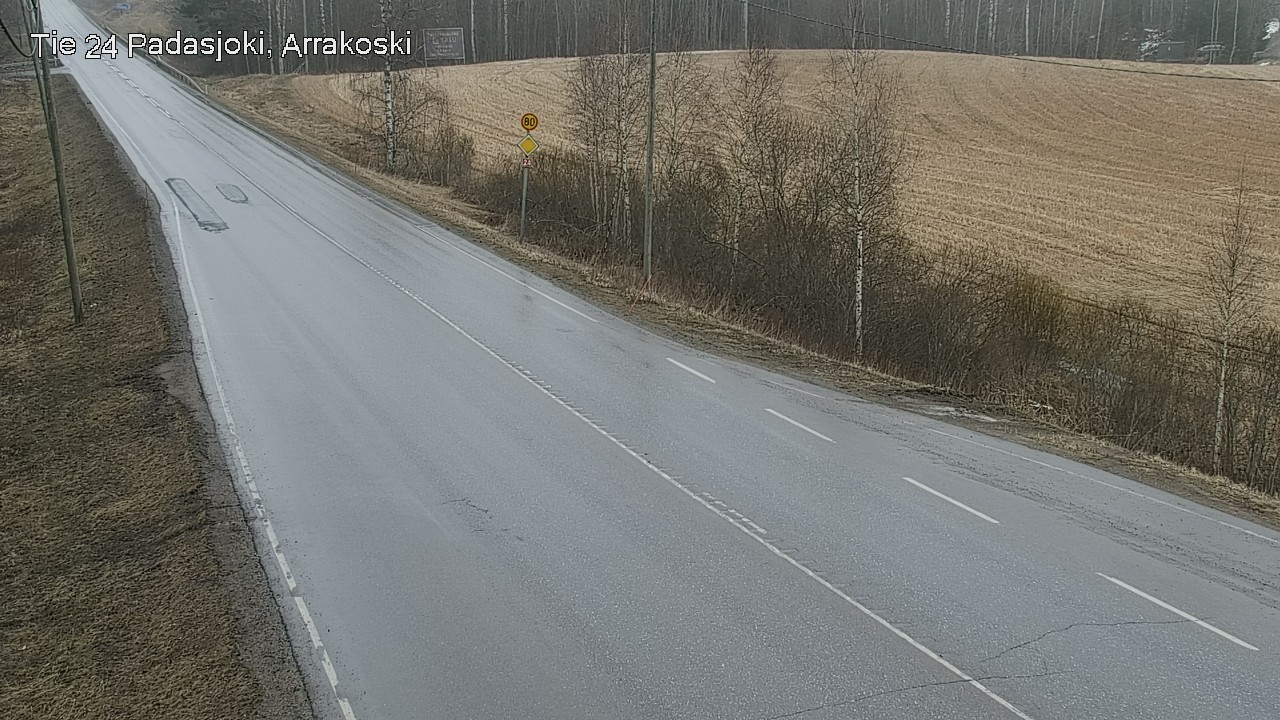 Weather Camera Image Väg 24 Padasjoki, Arrakoski, Padasjoki, Päijät-Häme