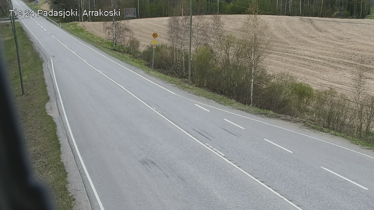 Weather Camera Image Väg 24 Padasjoki, Arrakoski, Padasjoki, Päijät-Häme