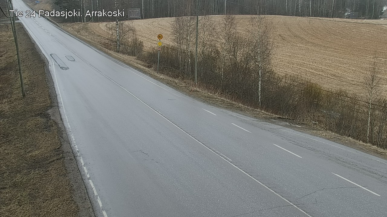 Weather Camera Image Väg 24 Padasjoki, Arrakoski, Padasjoki, Päijät-Häme