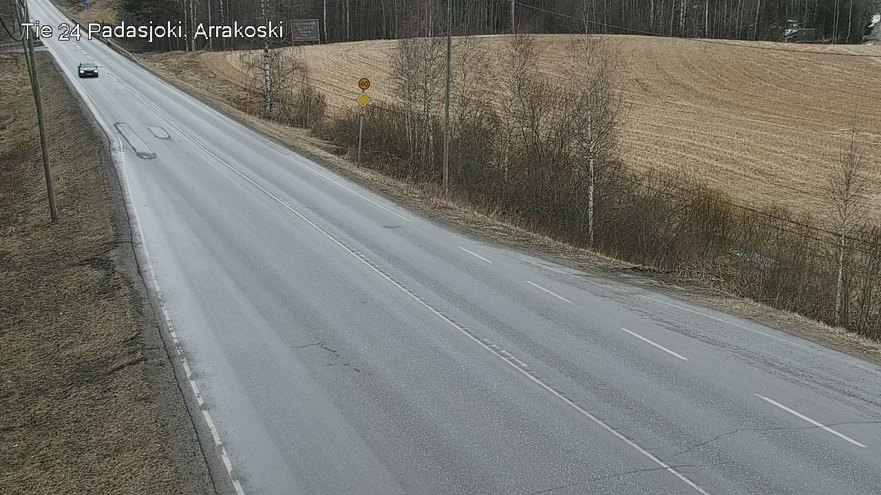 Weather Camera Image Väg 24 Padasjoki, Arrakoski, Padasjoki, Päijät-Häme