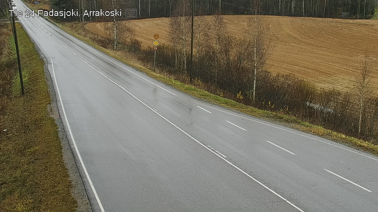 Weather Camera Image Väg 24 Padasjoki, Arrakoski, Padasjoki, Päijät-Häme
