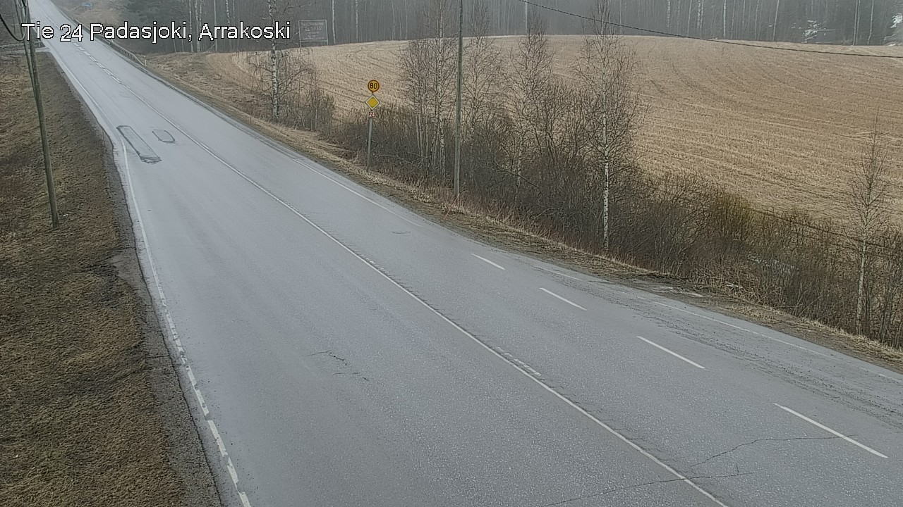 Weather Camera Image Väg 24 Padasjoki, Arrakoski, Padasjoki, Päijät-Häme