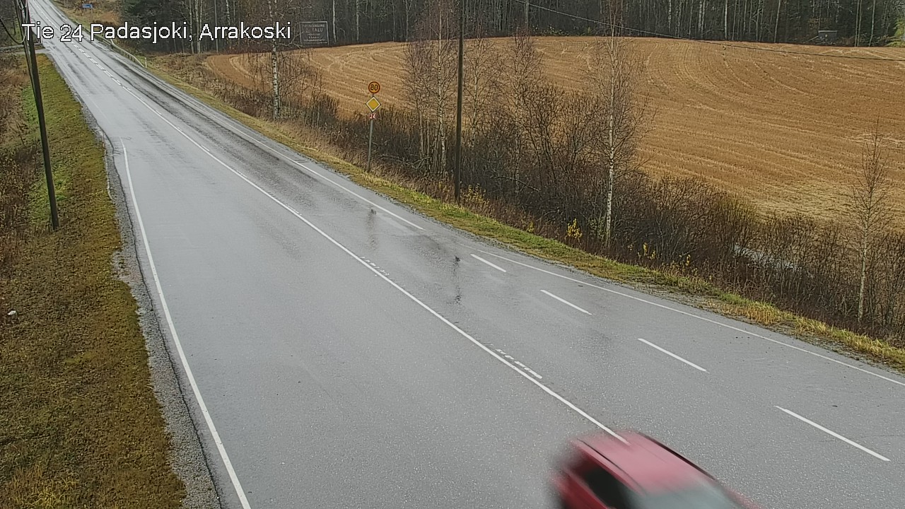 Weather Camera Image Väg 24 Padasjoki, Arrakoski, Padasjoki, Päijät-Häme