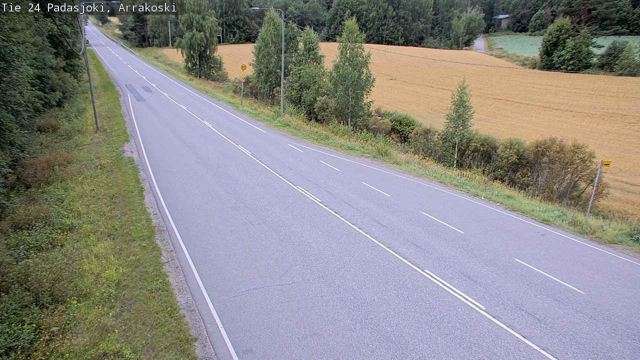 Weather Camera Image Road 24 Padasjoki, Arrakoski, Padasjoki, Päijät-Häme
