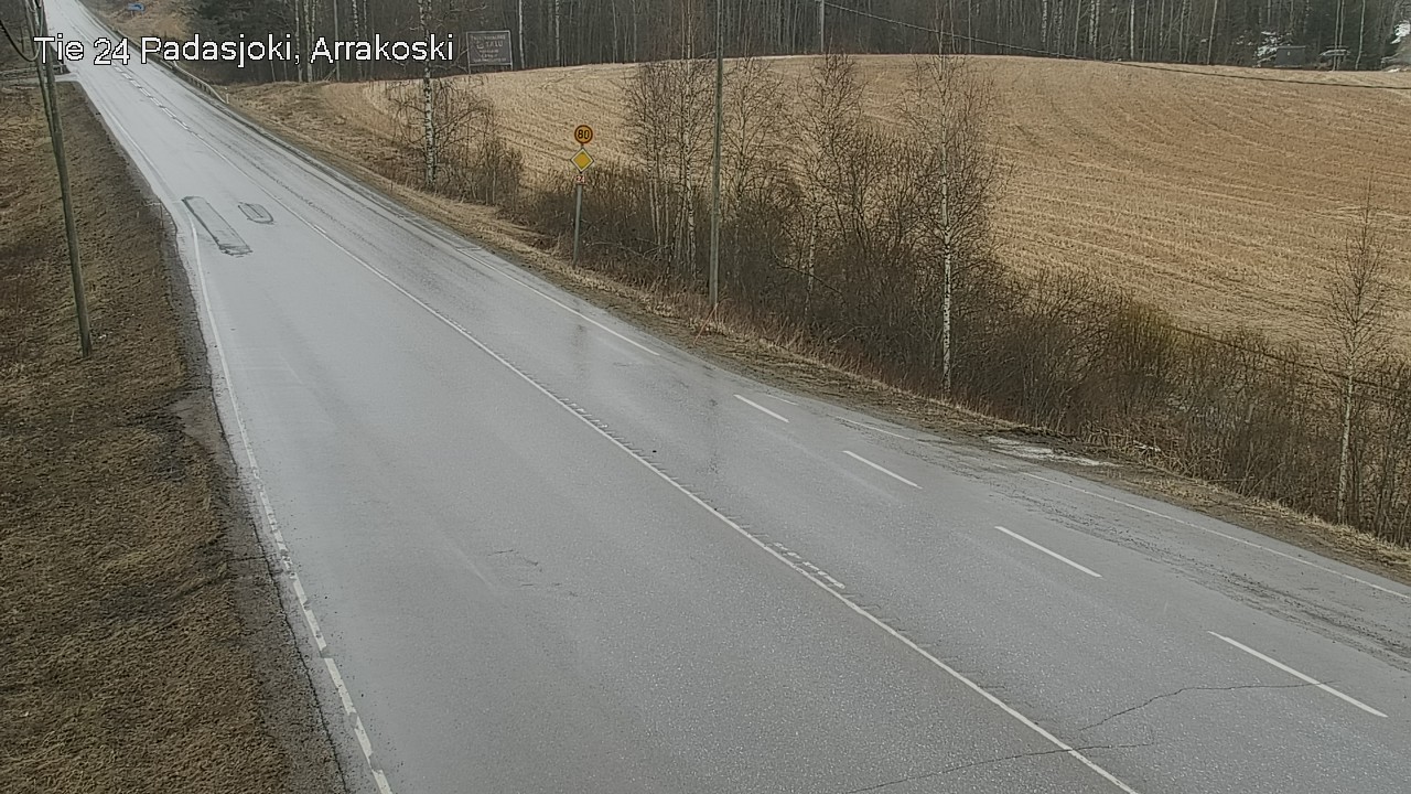Weather Camera Image Väg 24 Padasjoki, Arrakoski, Padasjoki, Päijät-Häme