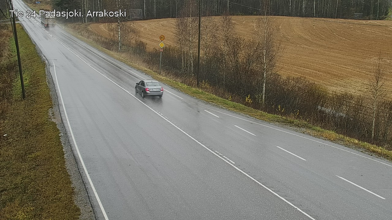 Weather Camera Image Väg 24 Padasjoki, Arrakoski, Padasjoki, Päijät-Häme