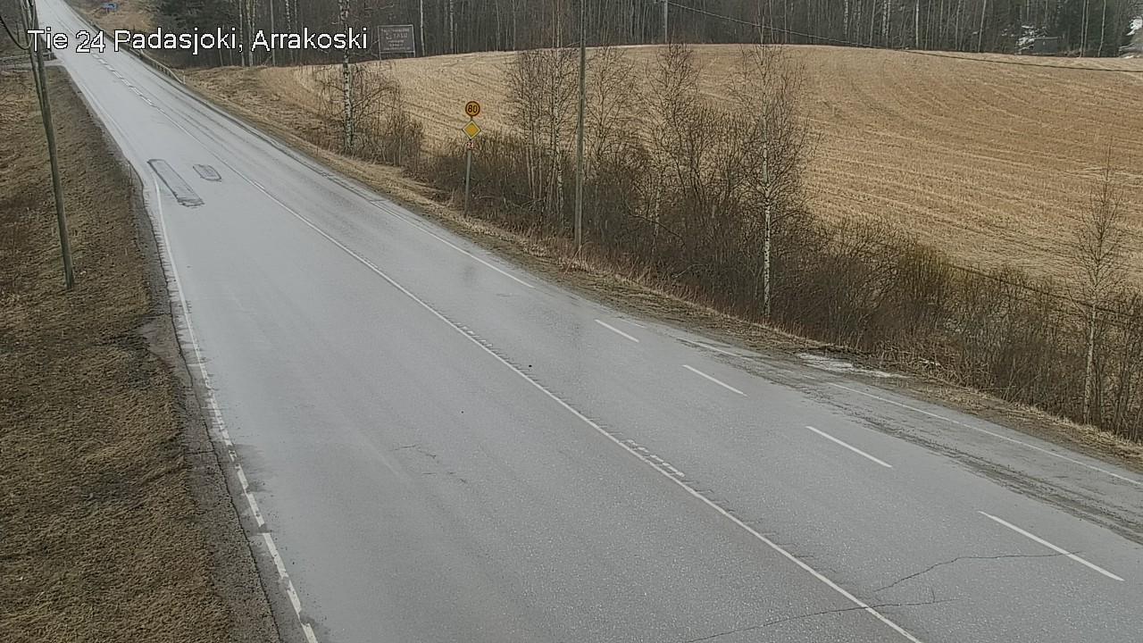 Weather Camera Image Väg 24 Padasjoki, Arrakoski, Padasjoki, Päijät-Häme