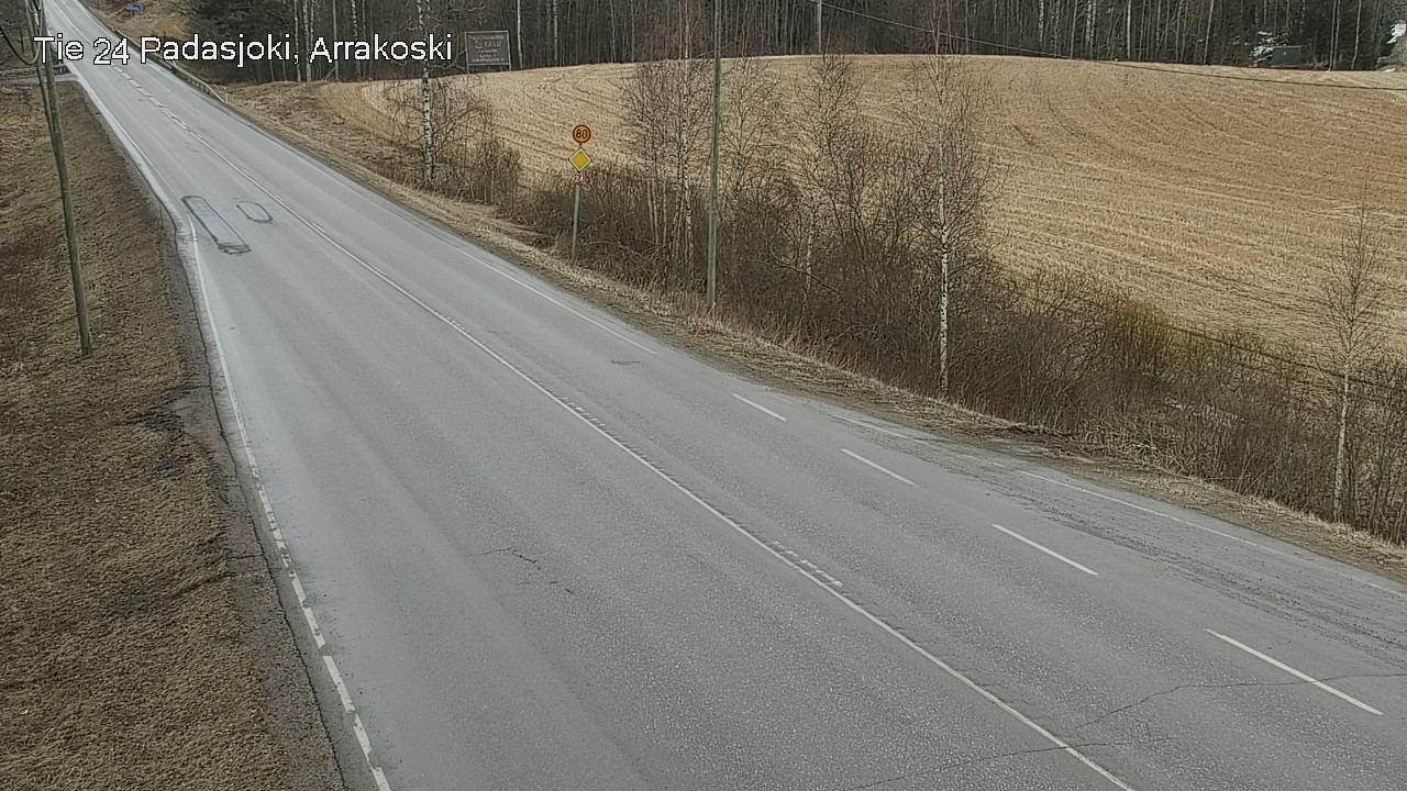 Weather Camera Image Väg 24 Padasjoki, Arrakoski, Padasjoki, Päijät-Häme